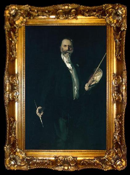 framed  John Singer Sargent Portrait of William Merritt Chase, ta009-2